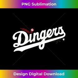 Dingers - Los Angeles Baseball - Chic Sublimation Digital Download - Reimagine Your Sublimation Pieces