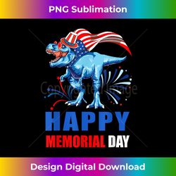 happy memorial day 4th of july dinosaur american flag hat - deluxe png sublimation download - tailor-made for sublimation craftsmanship