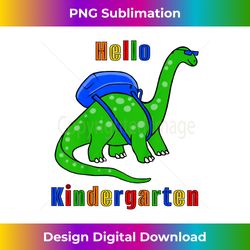 Kindergarten Dinosaur 1st Day Of School Dino Apatosaurus - Sublimation-Optimized PNG File - Craft with Boldness and Assurance