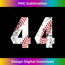 Vintage Baseball 44 Jersey Number - Luxe Sublimation PNG Download - Infuse Everyday with a Celebratory Spirit