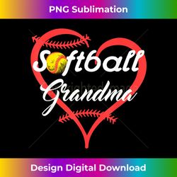 Softball Grandma Heart Proud Softball Grandmother - Bespoke Sublimation Digital File - Pioneer New Aesthetic Frontiers