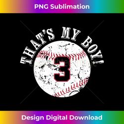Unique That's My Boy #3 Baseball Player Mom or Dad s - Minimalist Sublimation Digital File - Craft with Boldness and Assurance