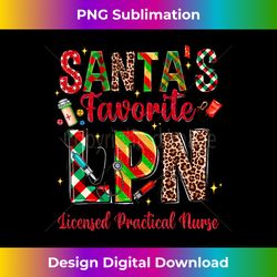 Santa's Favorite Lpn Licensed Practical Nurse Christmas - Innovative PNG Sublimation Design - Ideal for Imaginative Endeavors