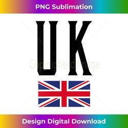 UK Flag Vintage Black Text - Chic Sublimation Digital Download - Striking & Memorable Impressions