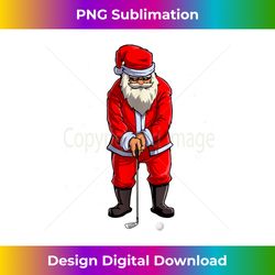 Santa Claus Playing Golf Golfers Golfing Fans Merry Xmas Day - Urban Sublimation PNG Design - Customize with Flair