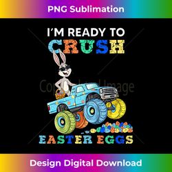 Im Ready To Crush Easter Eggs Rabbit In A Monster Truck Boys - Luxe Sublimation PNG Download - Tailor-Made for Sublimation Craftsmanship