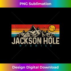 Jackson Hole Wyoming Vintage Mountains Pride - Vibrant Sublimation Digital Download - Craft with Boldness and Assurance