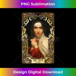 Saint Teresa of Avila Doctors of the Church Catholic - Contemporary PNG Sublimation Design - Channel Your Creative Rebel