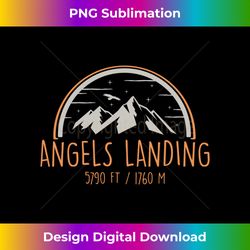 Angels Landing Zion National Park Mountain Hikers - Minimalist Sublimation Digital File - Elevate Your Style with Intricate Details