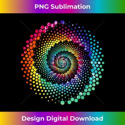 Dot Day Boys Colorful Polka Dot Spiral - Minimalist Sublimation Digital File - Tailor-Made for Sublimation Craftsmanship
