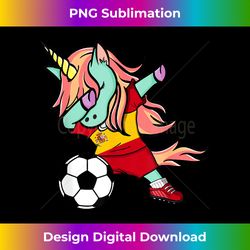 Dabbing Unicorn Soccer Spain Jersey Spanish Football - Eco-Friendly Sublimation PNG Download - Chic, Bold, and Uncompromising