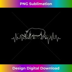 Rhino Heartbeat Rhinoceros Lover Wildlife Safari African - Sleek Sublimation PNG Download - Craft with Boldness and Assurance