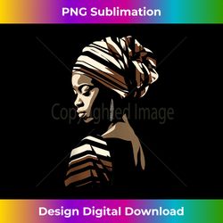 kente cloth head wrap ethnic beautiful african afro woman - chic sublimation digital download - challenge creative boundaries