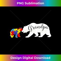 Grandpa Bear Autism Awareness Papa Dad Men - Bespoke Sublimation Digital File - Crafted for Sublimation Excellence