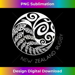 New Zealand Rugby - Maori Ying Yang - Sophisticated PNG Sublimation File - Pioneer New Aesthetic Frontiers
