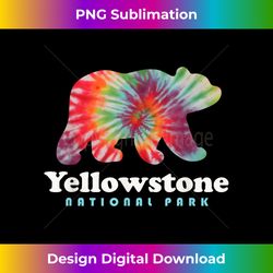 yellowstone national park wyoming bear tie dye - crafted sublimation digital download - infuse everyday with a celebratory spirit