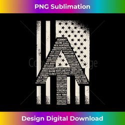 Appalachian Trail Symbol, US Statas Of Park In Word Cloud - Crafted Sublimation Digital Download - Customize with Flair