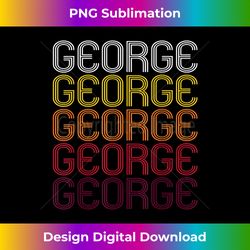 George Retro Wordmark Pattern - Vintage Style - Innovative PNG Sublimation Design - Pioneer New Aesthetic Frontiers