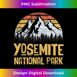 Vintage Retro Yosemite National Park - Innovative PNG Sublimation Design - Lively and Captivating Visuals