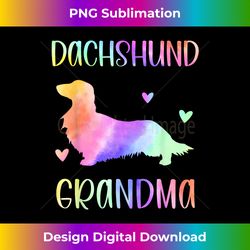 Dachshund Grandma Wiener Dog Nana Rainbow Watercolor - Bespoke Sublimation Digital File - Elevate Your Style with Intricate Details