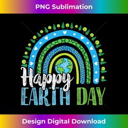 Happy Earth Day - BoHo Rainbow - Sublimation-Optimized PNG File - Tailor-Made for Sublimation Craftsmanship