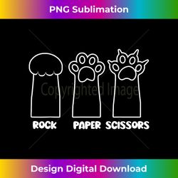 Rock Paper Scissors Hand Game Feline Animal Cute Cat - Innovative PNG Sublimation Design - Rapidly Innovate Your Artistic Vision