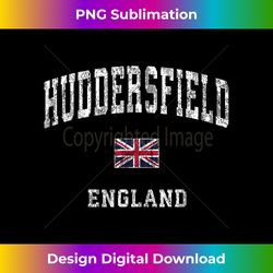 Huddersfield England Vintage Athletic Sports Design - Contemporary PNG Sublimation Design - Pioneer New Aesthetic Frontiers