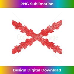 SPANISH CROSS OF BURGUNDY FLAG CROSS OF ST. ANDREW SAW TOOTH - Deluxe PNG Sublimation Download - Animate Your Creative Concepts