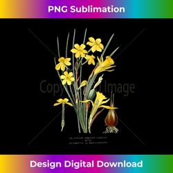 Daffodil Flower botanical Narcissus Pseudonarcissus - Minimalist Sublimation Digital File - Craft with Boldness and Assurance