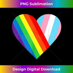 Heart with transgender flag for trans pride month - Bespoke Sublimation Digital File - Crafted for Sublimation Excellence
