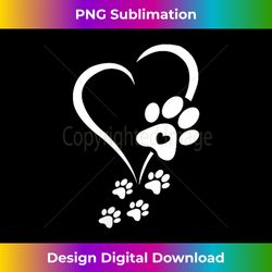 dog paw heart baby dogs paws hearts dog paw print - chic sublimation digital download - lively and captivating visuals