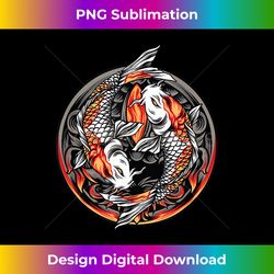 KOI Fish Cool Japanese Tattoo Jinli Japan Coi Carp - Bohemian Sublimation Digital Download - Pioneer New Aesthetic Frontiers