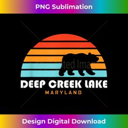 Deep Creek Lake Maryland - Bear Deep Creek Lake - Innovative PNG Sublimation Design - Striking & Memorable Impressions