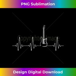 Guitar heartbeat music instrument for guitarist - Sophisticated PNG Sublimation File - Rapidly Innovate Your Artistic Vision