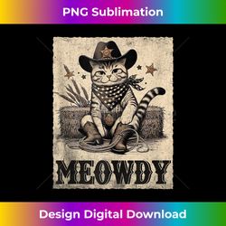 Meowdy Cat s for  Funny Country Music Cat - Deluxe PNG Sublimation Download - Infuse Everyday with a Celebratory Spirit