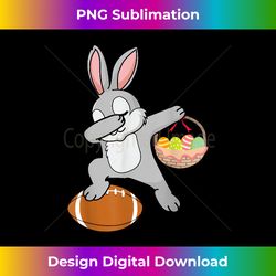 dabbing bunny - football easter day - bespoke sublimation digital file - customize with flair