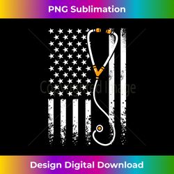 USA American Flag Patriotic Nurse Day Week 4th of July - Vibrant Sublimation Digital Download - Striking & Memorable Impressions