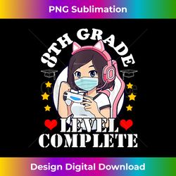 8th Grade Graduation Girl Loves Anime Gaming Face Mask Girls - Deluxe PNG Sublimation Download - Elevate Your Style with Intricate Details