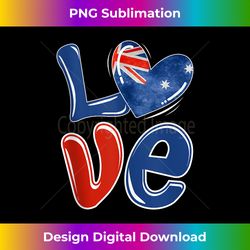 Love Heart Australia Proud Aussies Cute Valentine's day - Bespoke Sublimation Digital File - Customize with Flair