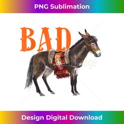 Bad Donkey - Funny Hippie Vintage - Animal Day - Crafted Sublimation Digital Download - Striking & Memorable Impressions