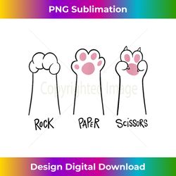 Paws Cat Lover Funny Cat Rock Paper Scissors Cat - Artisanal Sublimation PNG File - Spark Your Artistic Genius