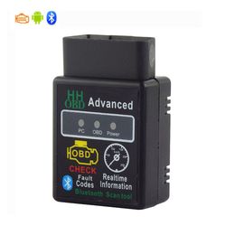 HH OBD Mini Bluetooth ELM327 OBD2 Scanner Tool Interface Adapter for Android (Not for iOS)