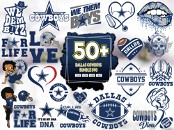 dallas cowboys svg bundle: sports graphics for creative projects