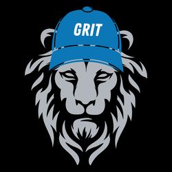 Nfl Football Detroit Grit Hat SVG
