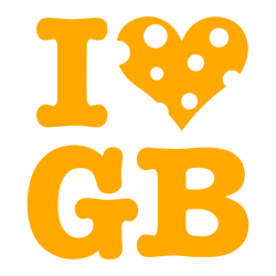 I Heart Gb Green Bay Packers Football SVG