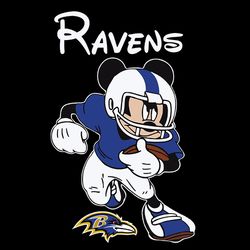 Baltimore Ravens Football Mickey SVG Clipart for Cricut and Silhouette
