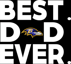 Best Dad Ever Ravens SVG
