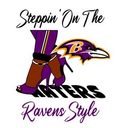 Ravens Style High Heels SVG