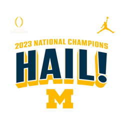 National Champions Hail Michigan Wolverines SVG