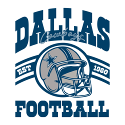 Dallas Cowboys Football Est 1960 SVG
